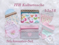 ITH Kulturtaschen-Set (6 Stickmuster), 13x18