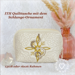 ITH-Quilttasche-mit-dem-Schlangenornament-13x18-oder-16x26-Rahmen-inkl-Schnittmuster