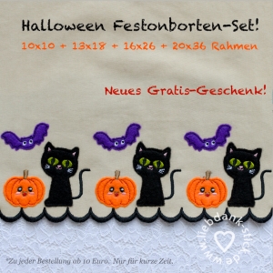 Halloween-Festonbortenset-10x10--13x18--16x26--20x36-Endlosornament-Endlosborte