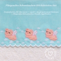 Bild 9 von Fliegendes Schweinchen Festonbortenset + Doodle Applikation, Endlosornament, Endlosborte