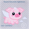 Bild 4 von Fliegende Schweinchen Applikationen 10x10 + 13x18